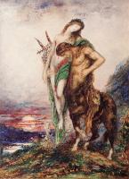 Moreau, Gustave - The Dead Poet Borne by a Centaur(Poete mort porte par un centaure)